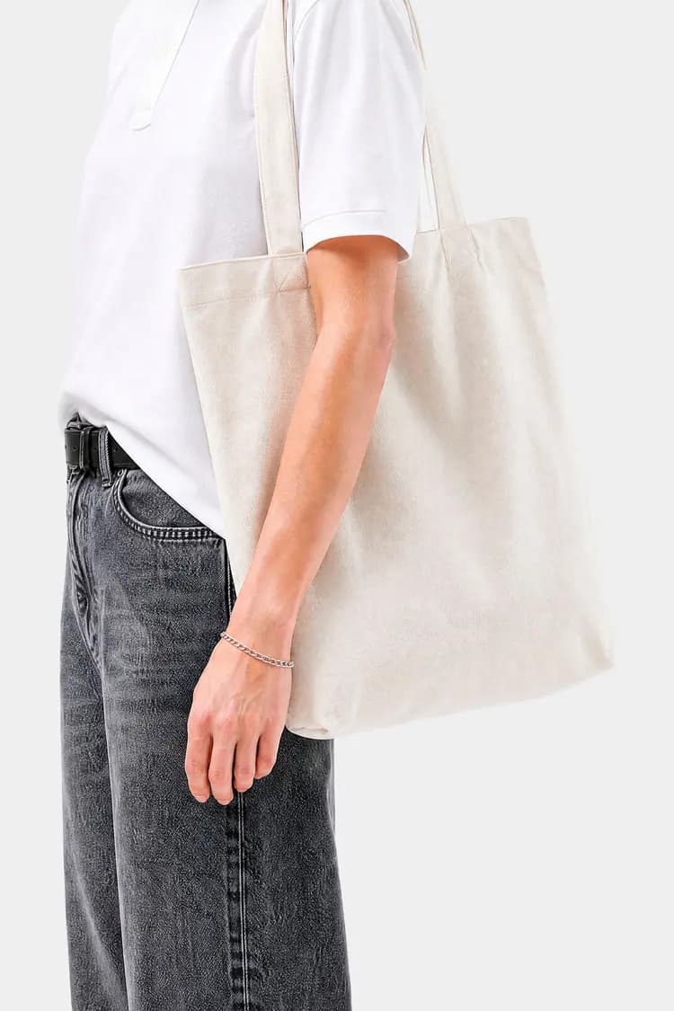 Canvas Tote Bag on model