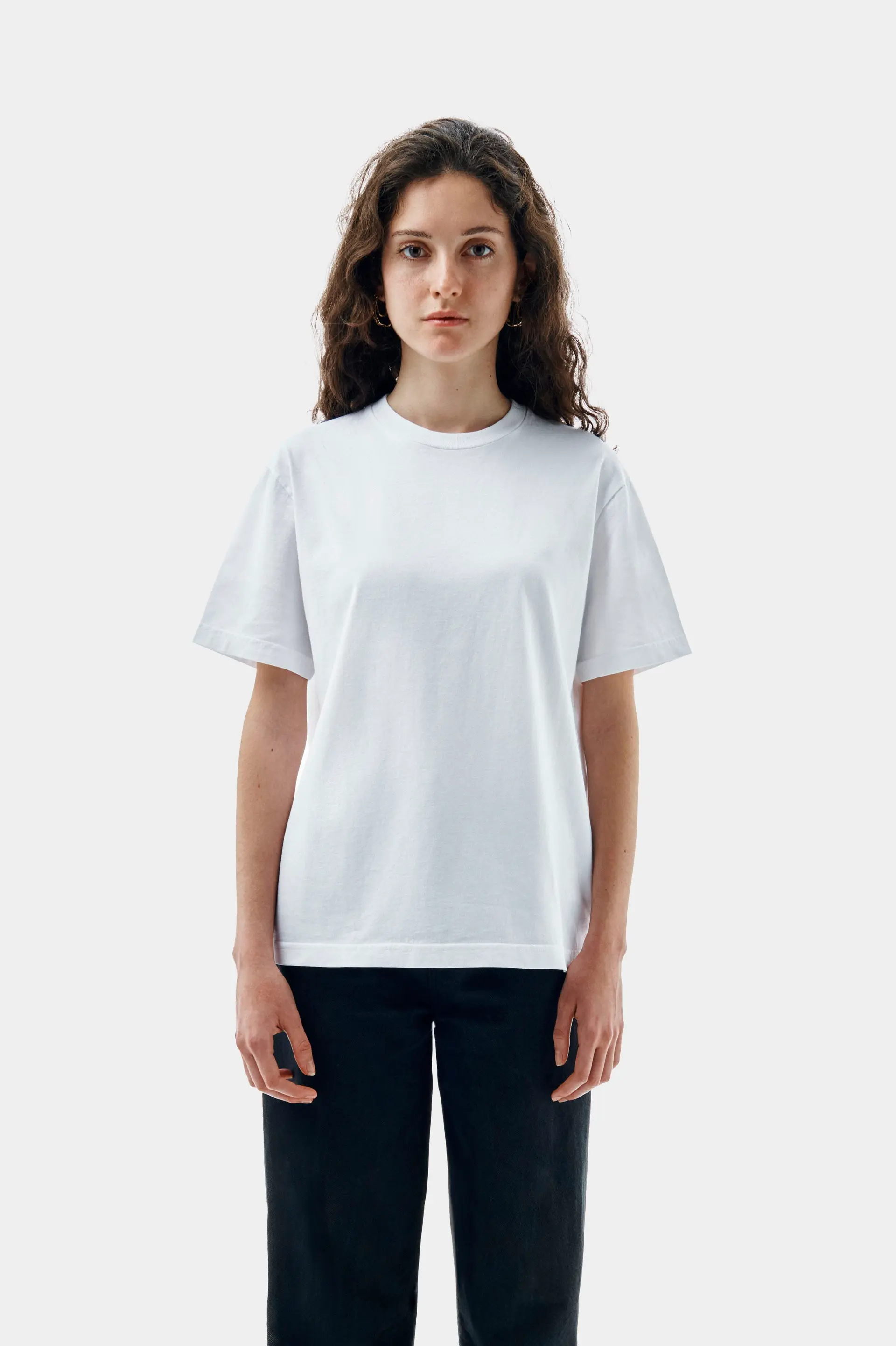 Regular Fit Tee (260 GSM) on model